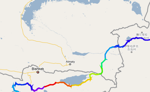 Strecke Kasachstan